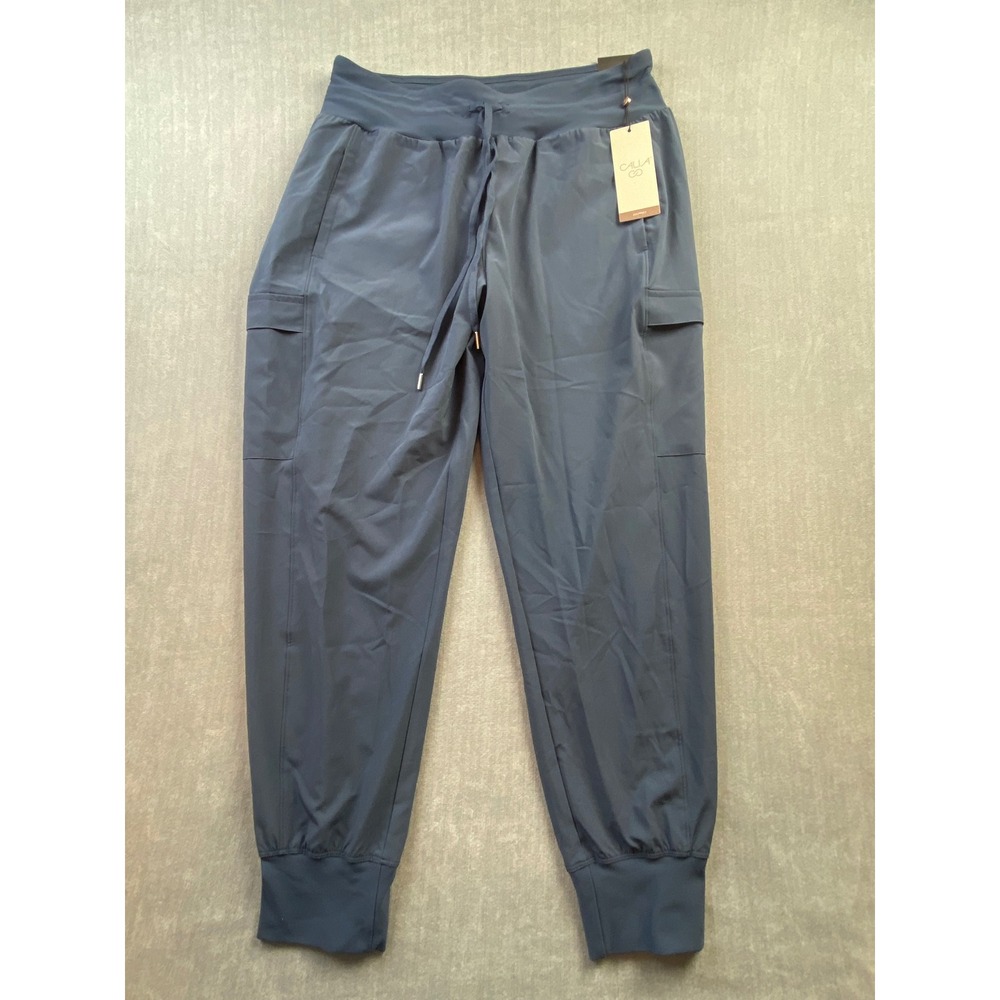 CALIA Journey Collection Mid Rise Jogger Pants Blue Cargo Womens Medium NWT